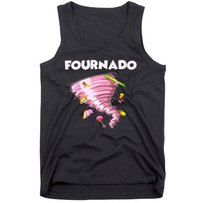 Fournado Four Year Old 4th Birthday Tornado Tank Top