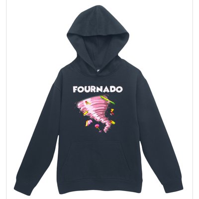 Fournado Four Year Old 4th Birthday Tornado Urban Pullover Hoodie