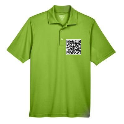 Funny F You Qr Code Design Men's Origin Performance Piqué Polo