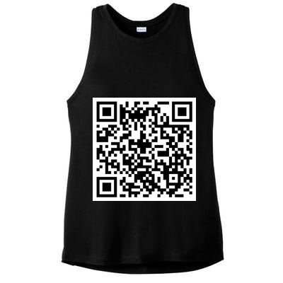 Funny F You Qr Code Design Ladies PosiCharge Tri-Blend Wicking Tank