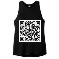 Funny F You Qr Code Design Ladies PosiCharge Tri-Blend Wicking Tank