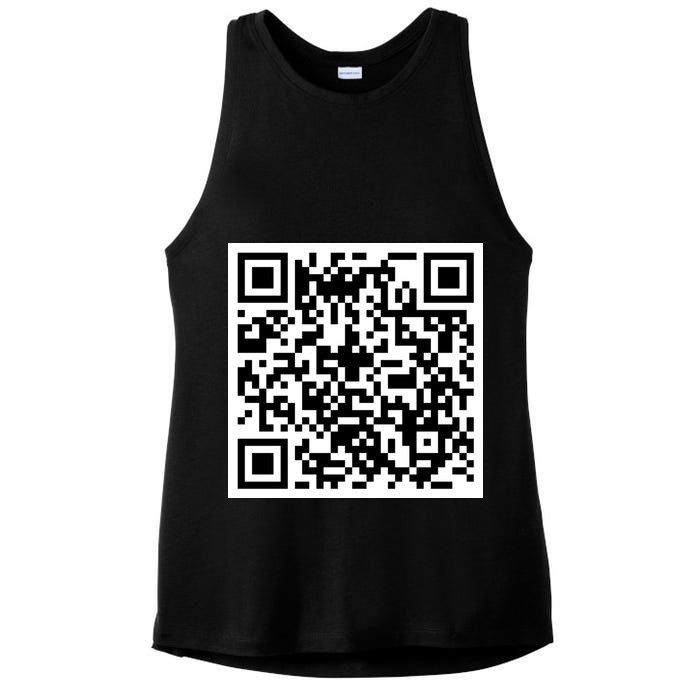 Funny F You Qr Code Design Ladies PosiCharge Tri-Blend Wicking Tank