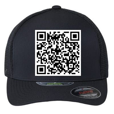 Funny F You Qr Code Design Flexfit Unipanel Trucker Cap