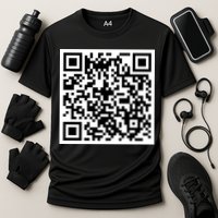 Funny F You Qr Code Design Performance Shirt