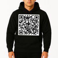 Funny F You Qr Code Design Hoodie
