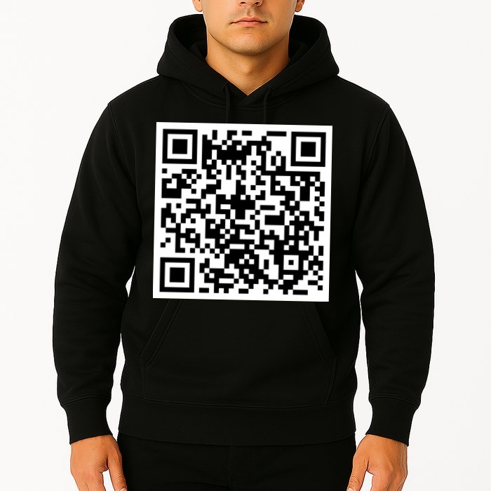 Funny F You Qr Code Design Hoodie