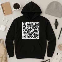Funny F You Qr Code Design Hoodie