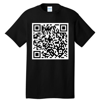 Funny F You Qr Code Design Tall T-Shirt