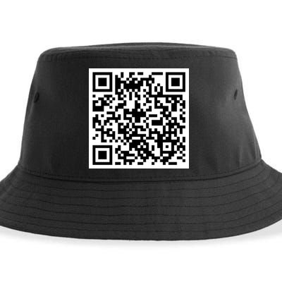 Funny F You Qr Code Design Sustainable Bucket Hat