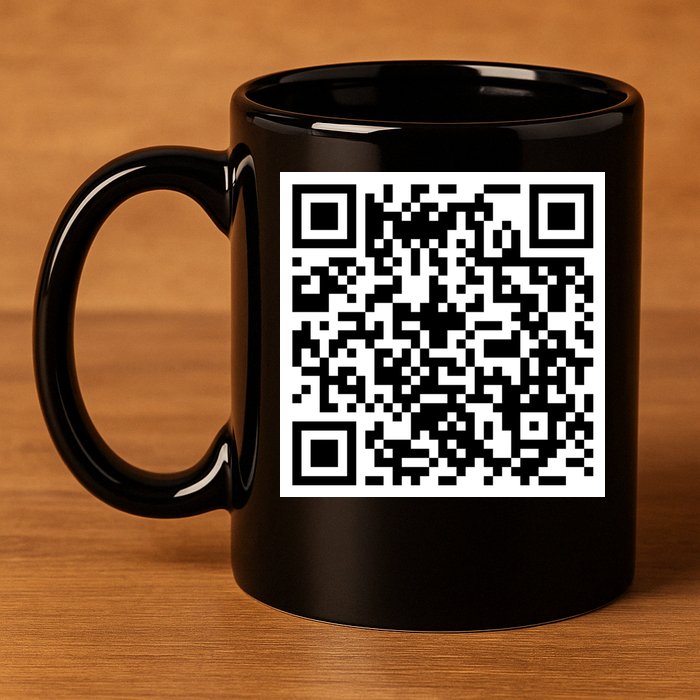 Funny F You Qr Code Design 11oz C Handle Ceramic Mug