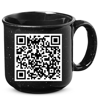 Funny F You Qr Code Design 15oz Campfire Ceramic Mug