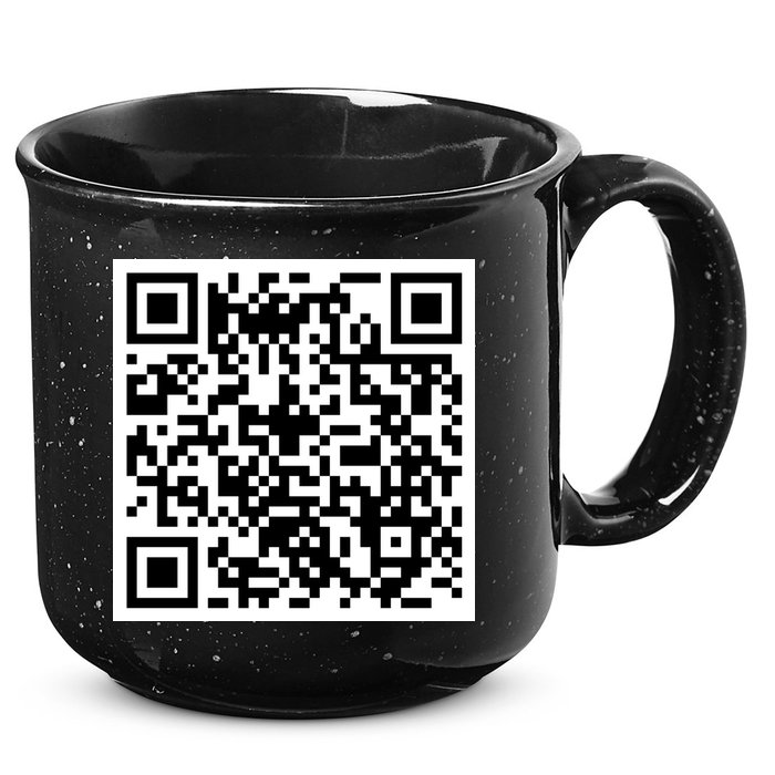 Funny F You Qr Code Design 15oz Campfire Ceramic Mug