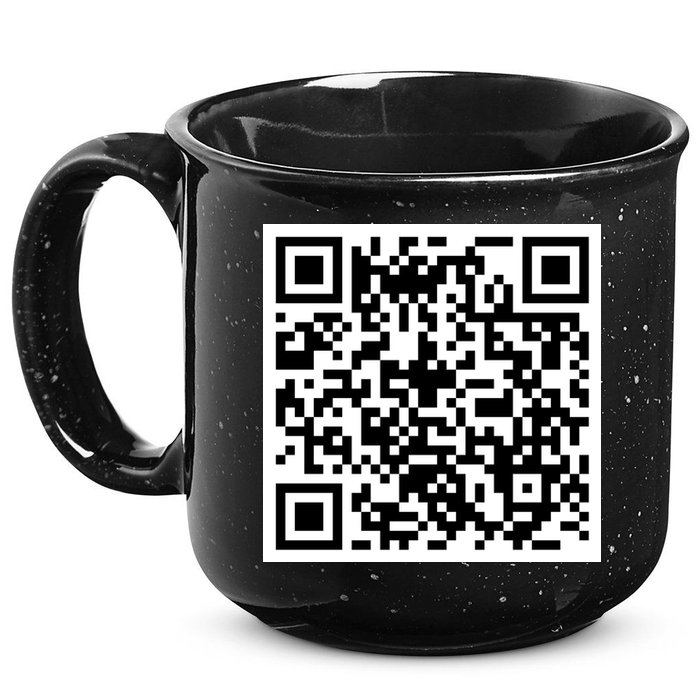 Funny F You Qr Code Design 15oz Campfire Ceramic Mug