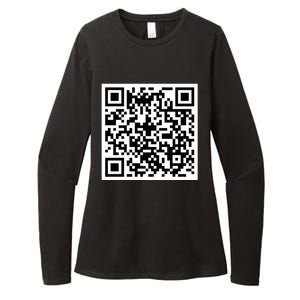 Funny F You Qr Code Design Womens CVC Long Sleeve Shirt