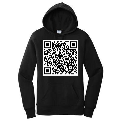 Funny F You Qr Code Design Women's Pullover Hoodie
