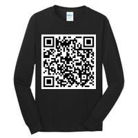 Funny F You Qr Code Design Tall Long Sleeve T-Shirt