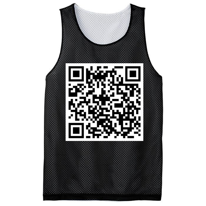 Funny F You Qr Code Design Mesh Reversible Basketball Jersey Tank