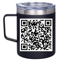 Funny F You Qr Code Design 12oz Stainless Steel Coffee Mug