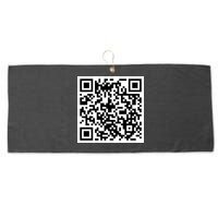 Funny F You Qr Code Design Large Microfiber Waffle Golf Towel