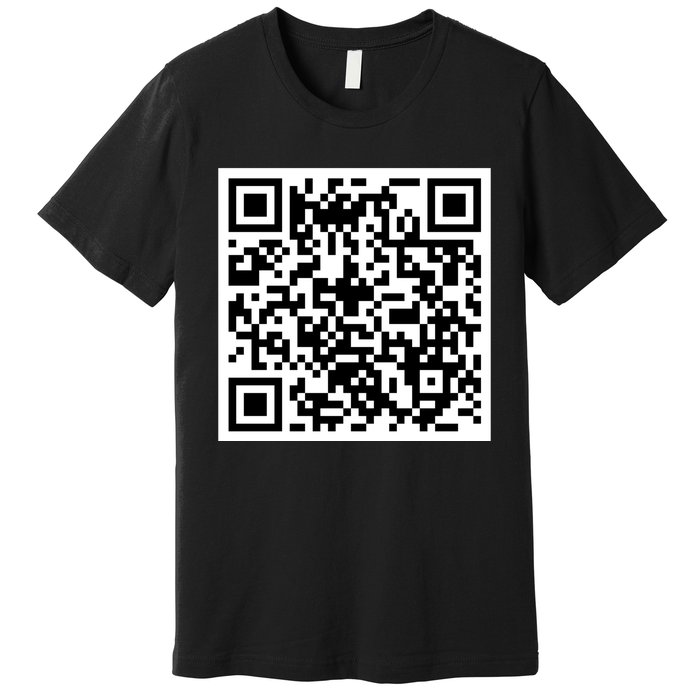 Funny F You Qr Code Design Premium T-Shirt