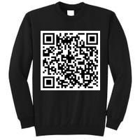 Funny F You Qr Code Design Tall Sweatshirt
