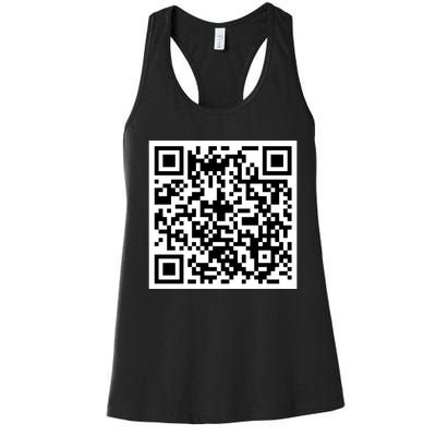 Funny F You Qr Code Design Women's Racerback Tank