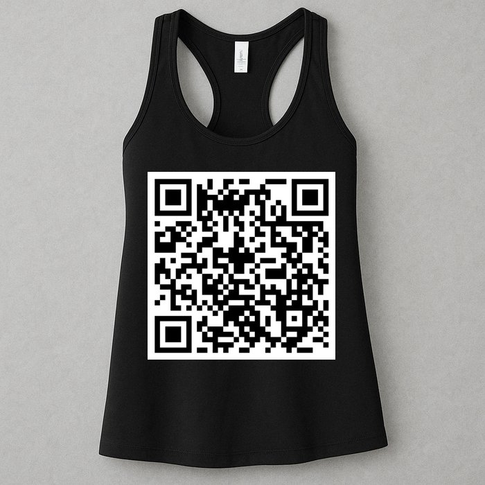 Funny F You Qr Code Design Womens Tank Top