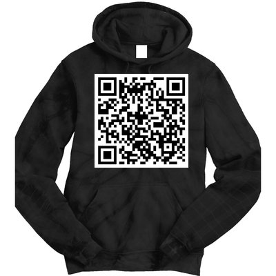 Funny F You Qr Code Design Tie Dye Hoodie