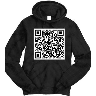 Funny F You Qr Code Design Tie Dye Hoodie