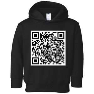 Funny F You Qr Code Design Toddler Hoodie