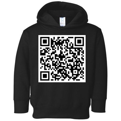 Funny F You Qr Code Design Toddler Hoodie