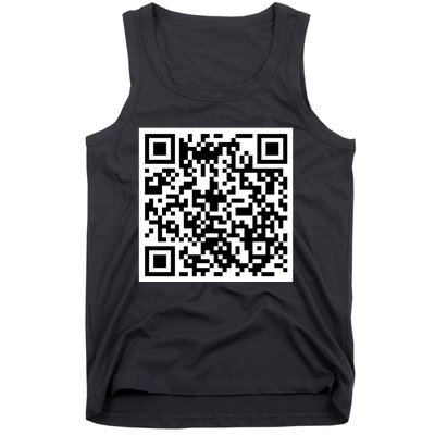 Funny F You Qr Code Design Tank Top