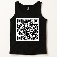 Funny F You Qr Code Design Tank Top