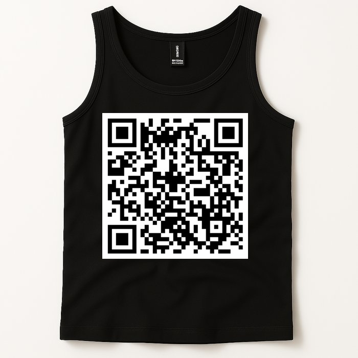 Funny F You Qr Code Design Tank Top