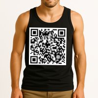 Funny F You Qr Code Design Tank Top
