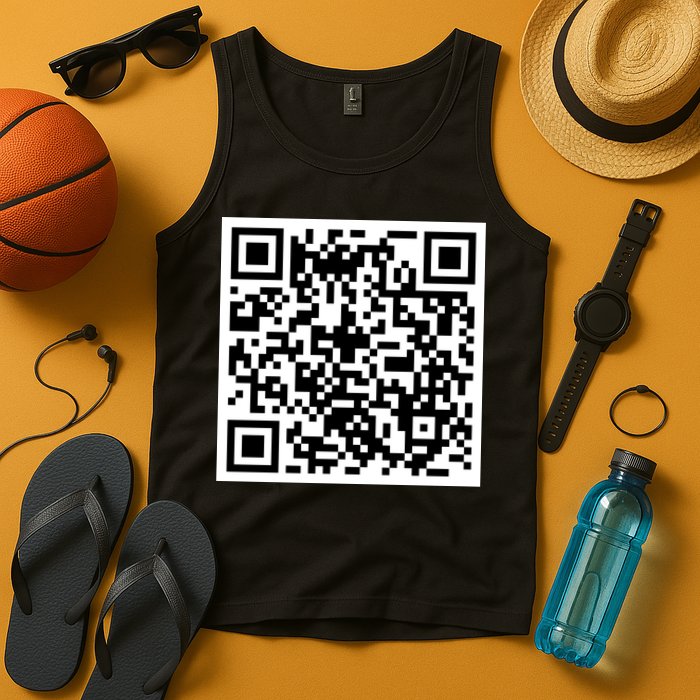 Funny F You Qr Code Design Tank Top