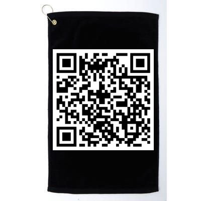 Funny F You Qr Code Design Golf Towel