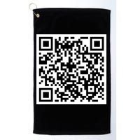 Funny F You Qr Code Design Golf Towel