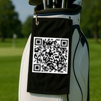 Funny F You Qr Code Design Golf Towel