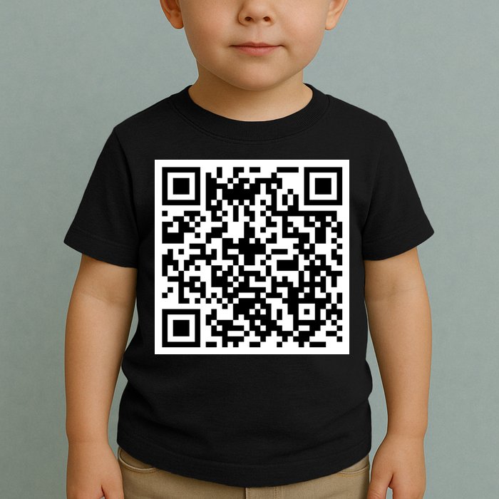 Funny F You Qr Code Design Toddler T-Shirt