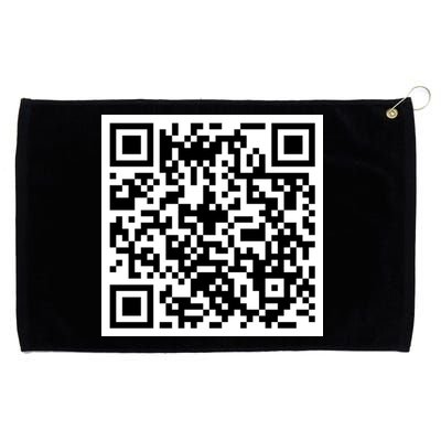Funny F You Qr Code Design Grommeted Golf Towel