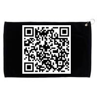 Funny F You Qr Code Design Grommeted Golf Towel