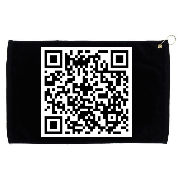 Funny F You Qr Code Design Grommeted Golf Towel
