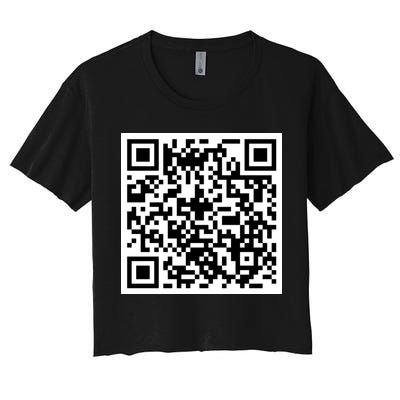 Funny F You Qr Code Design Crop Top