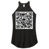 Funny F You Qr Code Design Women's Perfect Tri Rocker Tank