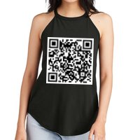 Funny F You Qr Code Design Women's Perfect Tri Rocker Tank
