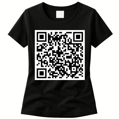Funny F You Qr Code Design Womens T-Shirt