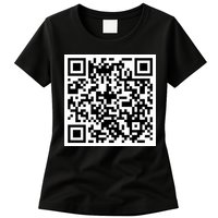 Funny F You Qr Code Design Womens T-Shirt