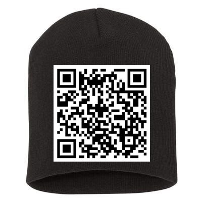 Funny F You Qr Code Design Short Acrylic Beanie