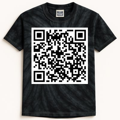 Funny F You Qr Code Design Kids Tie-Dye T-Shirt